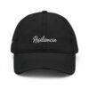 resiliencia. gorra bordada frente y lado derecho