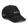 resiliencia. gorra bordada frente y lado derecho