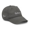 resiliencia. gorra bordada frente y lado derecho