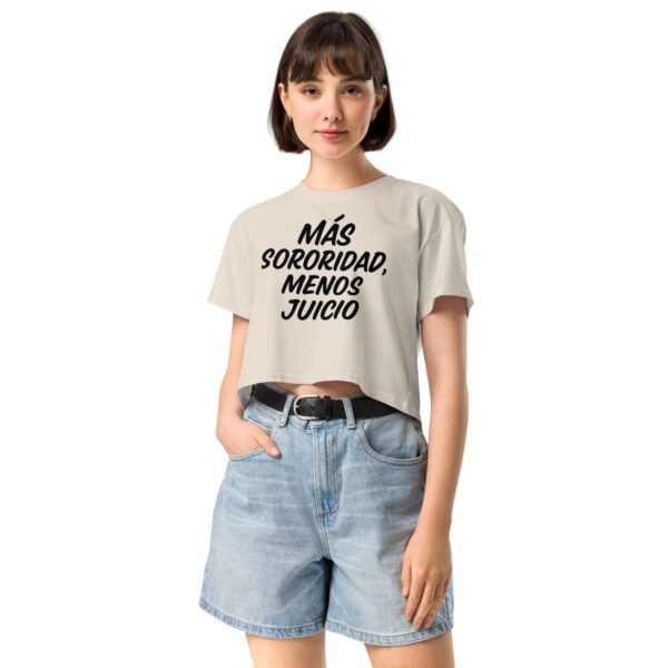 Women’s crop top menos juicio