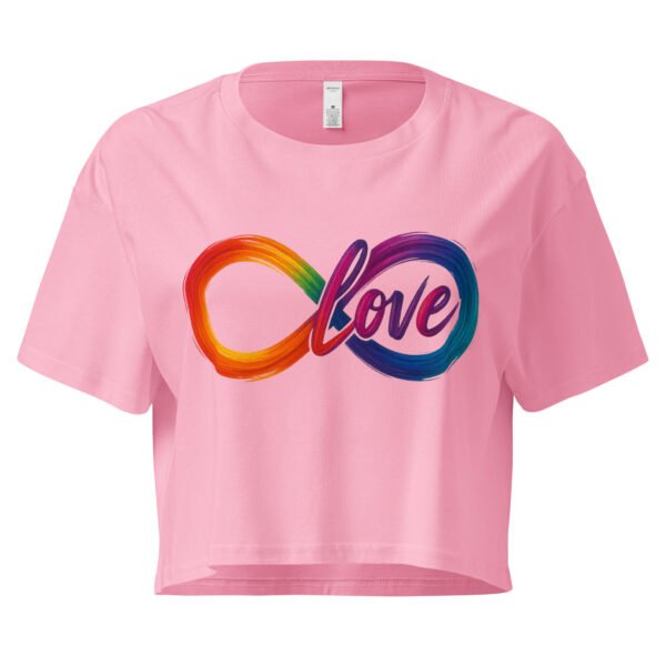 Women’s crop top LOVE infinity