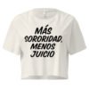 Women’s crop top menos juicio