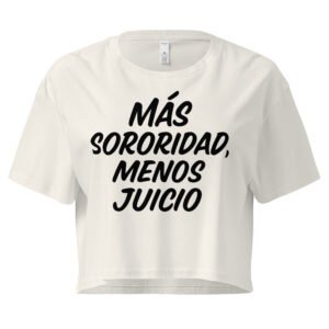 Women’s crop top menos juicio