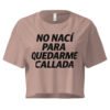 Women’s crop top no me callo