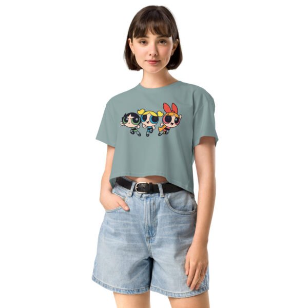 women crop top super poderosa