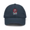 Forward, Not Back – Embroidered Distressed  Hat