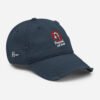 Forward, Not Back – Embroidered Distressed  Hat