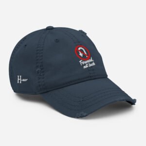 Forward, Not Back – Embroidered Distressed  Hat