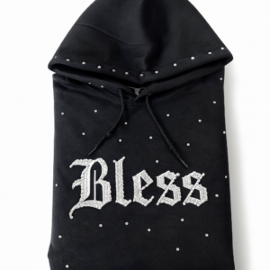 “Bless Rhinestone Hoodie –  Sparkle Edition