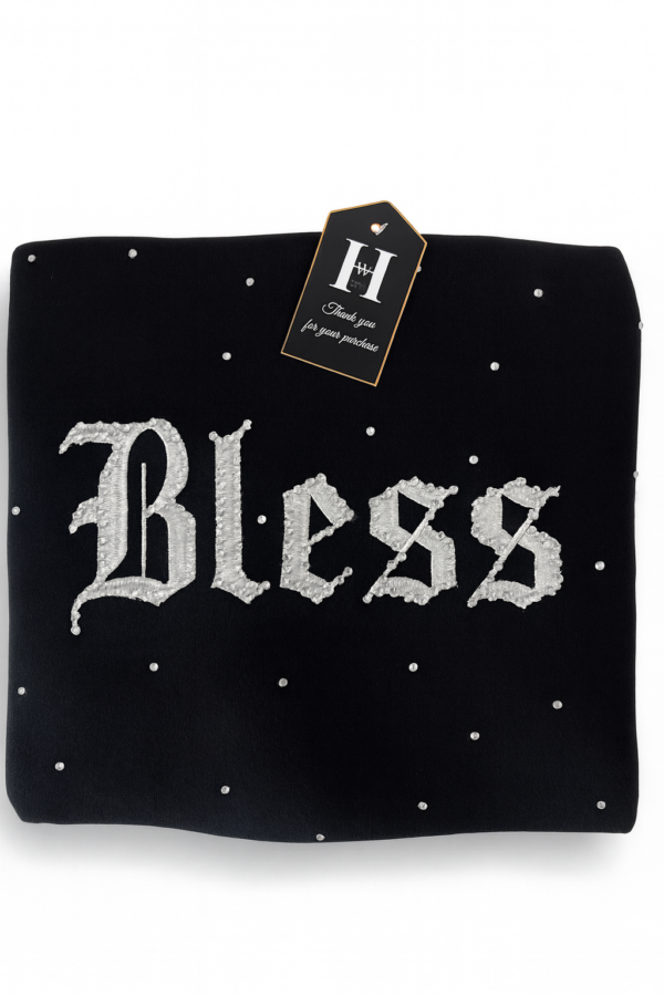 “Bless Rhinestone Hoodie –  Sparkle Edition
