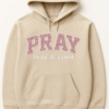 PRAY “Wait & Trust” Hoodie – Embroidered Glitter Design