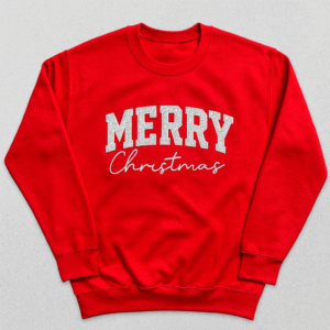MERRY christmas- glitter edition long sleeve